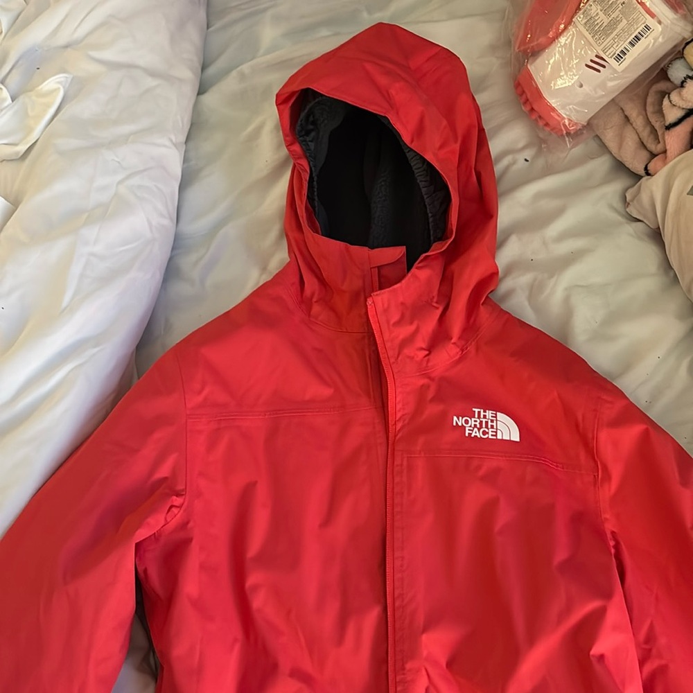Red jacket for winter